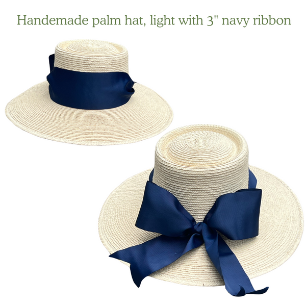 The Palm Leaf Sun Hat in Light Palm - 5" brim