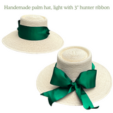 The Palm Leaf Sun Hat in Light Palm - 5" brim