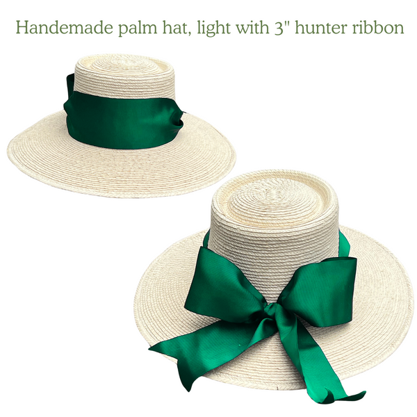 The Palm Leaf Sun Hat in Light Palm - 5" brim