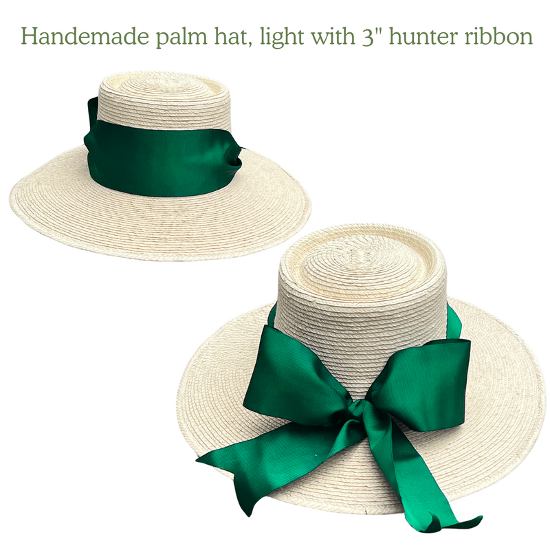 The Palm Leaf Sun Hat in Light Palm - 5" brim